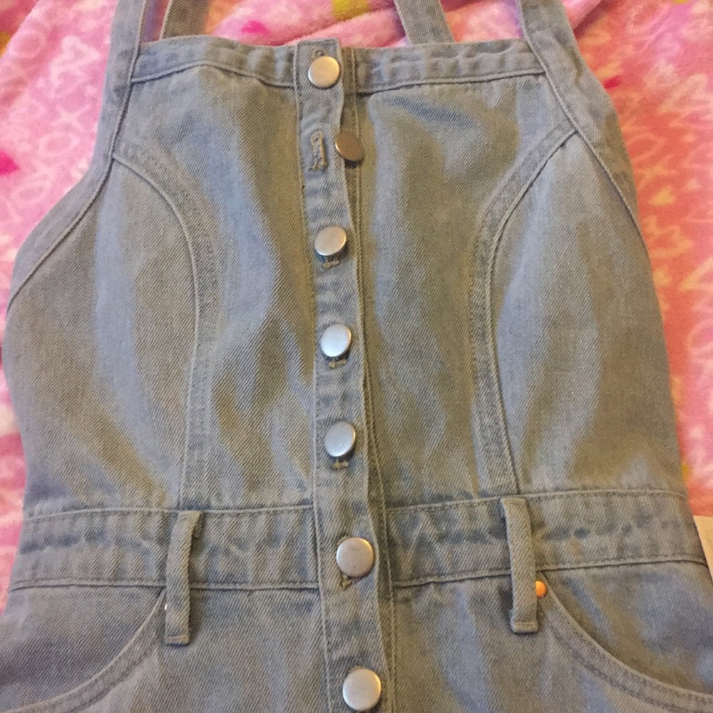 Flare denim dress